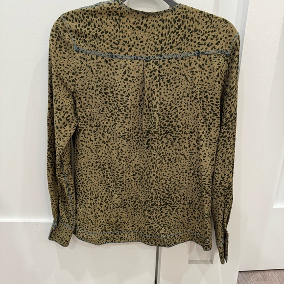 Rag & Bone Shields Leopard Print Top - Picture 8 of 9